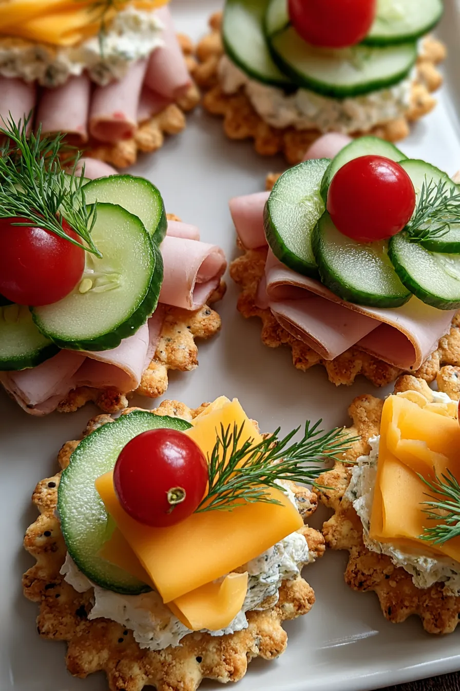 Ritz Crackers Party Sandwiches
